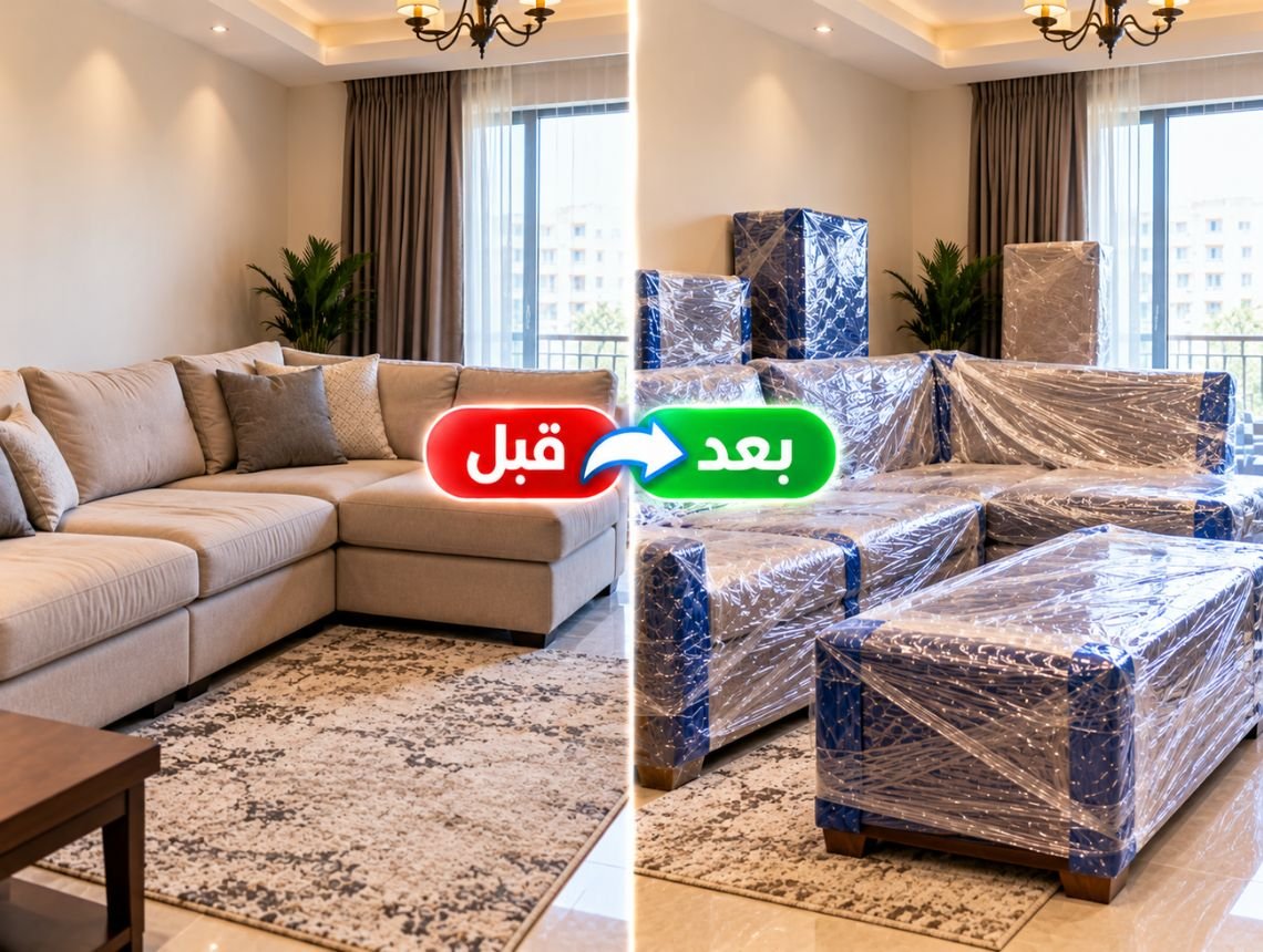 تغليف الأثاث قبل النقل